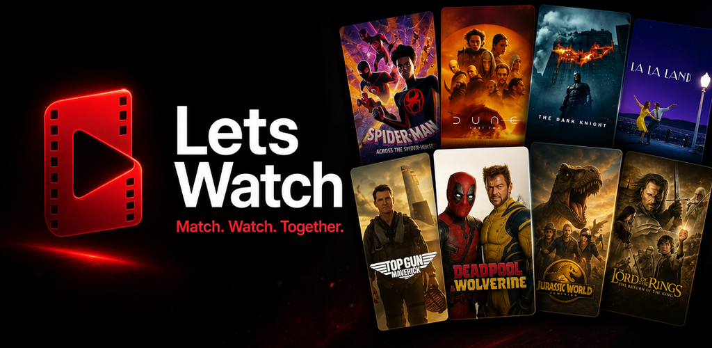 Lets Watch — watch movies together in synced rooms